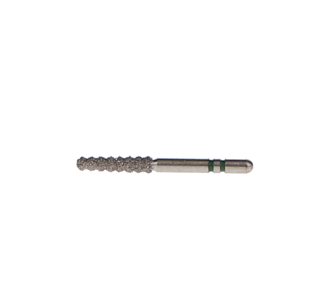 Two Striper Diamond Burs, FG, Gross Reduction, Crown Cut, ST8, 1.8 mm, Coarse, Green, 5/Pk, 2015583