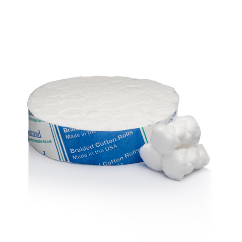 Braided Cotton Rolls, Medium, Pedo, 3/8" x 3/4", 1400/Pk