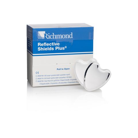 Reflective Shields Plus Absorbent Pads, with Reflective Film, Dual, 50/Pk