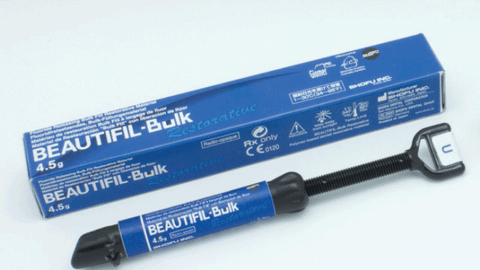 Beautifil Bulk Restorative Resin Composite, Light-Cure, Restorative Syringe, 4.5 g, A, 1/Pk, 2035 (Exp.11/30/2025)