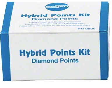 Hybrid Diamond Points, FG, Flat End Cylinder, # 558/58, 1.2 mm, Regular, White, 1/Pk, 0919-1