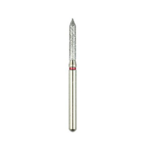 Robot Diamond Points, FG, Round End Cylinder, # 130-014, 1.4 mm, Fine, Red, 846F-1