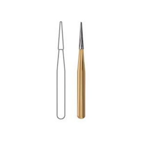 12-Blade Trimming & Finishing Carbide Burs, FG, Cone Taper, # 7206, 5/Pk, 15206-5