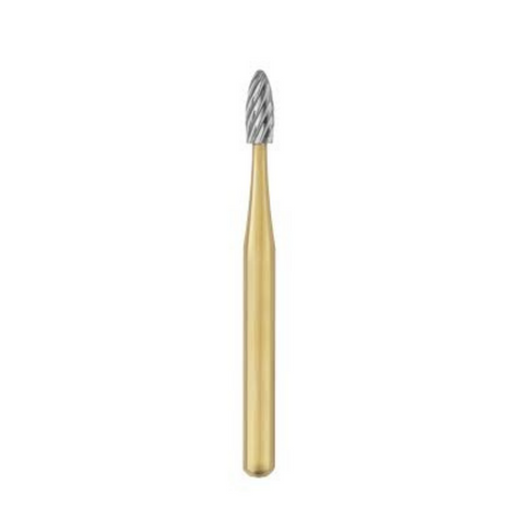 12-Blade Trimming & Finishing Carbide Burs, FG, Egg, # 7377, 5/Pk, 15377-5