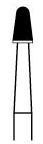Oral Surgery Sterile Carbide Bur, HP, Shank 1, Round End Taper, # 1703, 10/Pk, 34914