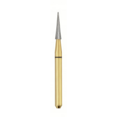 Safe End Series 10-Blade Carbide Burs, FG, Needle Point End, SE6, 6.0 mm, 5/Pk, 16008-5