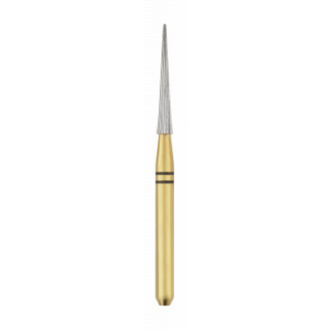 Safe End Series 20-Blade Carbide Burs, FG, Needle Point End, SE9, 9.0 mm, 5/Pk, 16034-5