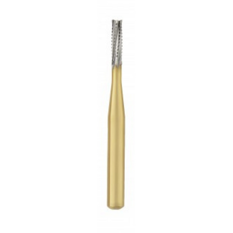 Great White Gold Series Carbide Burs FGSS Straight Cross Cut Fissure, 18219, Burs & Diamonds, Carbide Burs