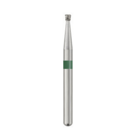 Piranha Diamond Single-Use Burs, FG, Inverted Cone, # 805-010, 1.0 mm, Coarse, Green, 25/Pk, 805-010C