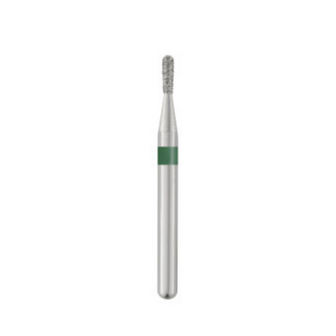 Piranha Diamond Single-Use Burs, FG, Pear, # 830-010, 1.0 mm, Coarse, Green, 25/Pk, 830-010C