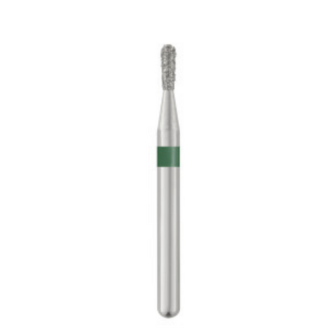 Piranha Diamond Single-Use Burs, FG, Pear, # 830-012, 1.2 mm, Coarse, Green, 25/Pk, 830-012C