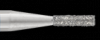 Piranha Diamond Single-Use Burs, FG, Flat End Cylinder, # 835-009, 0.9 mm, Medium, Blue, 25/Pk, 835-009M