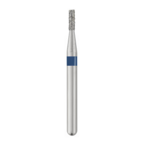Piranha Diamond Single-Use Burs, FG, Flat End Cylinder, # 835-010, 1.0 mm, Medium, Blue, 25/Pk, 835-010M