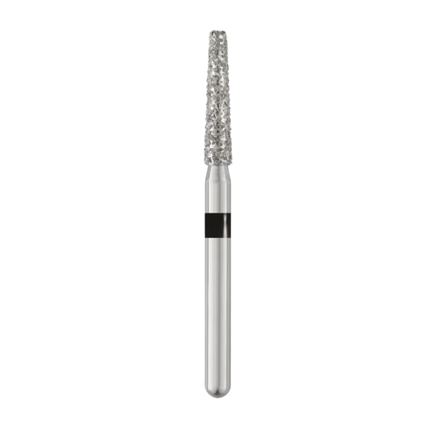Piranha Diamond Single-Use Burs, FG, Modified Flat End Taper, # 847KR-018, 1.8 mm, Super Coarse, Black, 25/Pk, 847KR-018SC