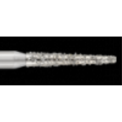 Piranha Diamond Single-Use Burs, FG, Round End Taper, # 856-014, 1.4 mm, Coarse, Green, 25/Pk, 856-014C