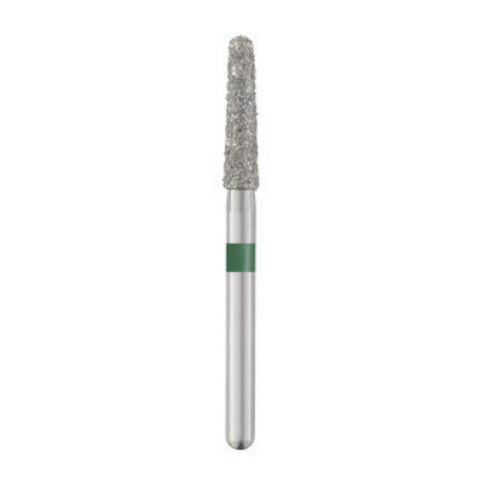 Piranha Diamond Single-Use Burs, FG, Round End Taper, # 856-020, 2.0 mm, Coarse, Greeen, 25/Pk, 856-020C