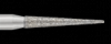 Piranha Diamond Single-Use Burs, FG, Needle, # 858-013, 1.3 mm, Fine, Red, 25/Pk, 858-013F