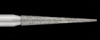 Piranha Diamond Burs, FG, Needle, # 859-014, 1.4 mm, Fine, Red, 25/Pk, 859-014F