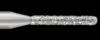 Piranha Diamond Single-Use Burs, FG, Round End Cylinder, # 880-010, 1.0 mm, Medium, Blue, 25/Pk, 880-010M