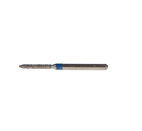 Piranha Diamond Single-Use Burs, FG, Beveled Cylinder, # 885-012, 1.2 mm, Medium, Blue, 25/Pk, 885-012M