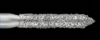 Piranha Diamond Single-Use Burs, FG, Beveled Cylinder, # 885-016, 1.6 mm, Medium, Blue, 25/Pk, 885-016M