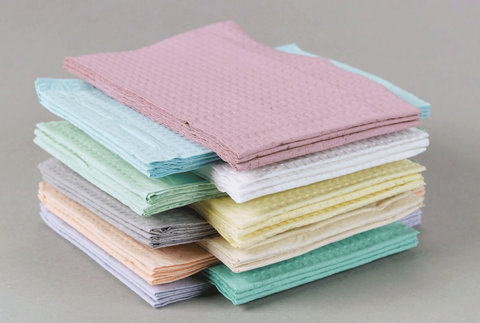 Choice Poly-Back Towels, 2-Ply Tissue, Waffle-Embossed, 13" x 18", Beige, 500/Pk, 917467