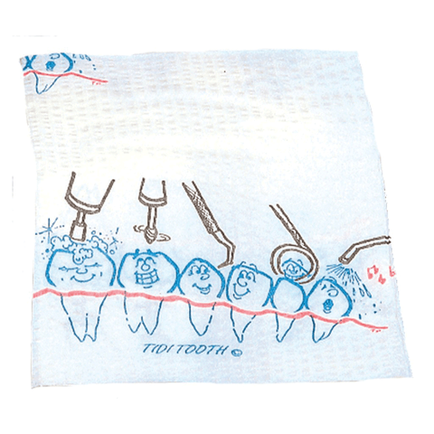 Choice Poly-Back Towels, 2-Ply Tissue, Waffle-Embossed, 13" x 18", Tooth, 500/Pk