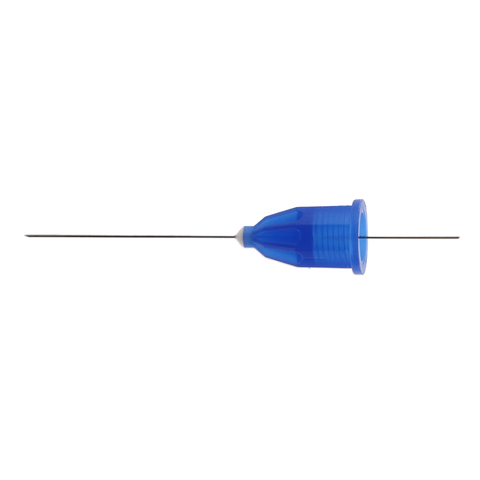 Painless Steel Dental Injection Needles, Plastic Hub, Ga 30, Short, Blue, 100/Pk, 162238