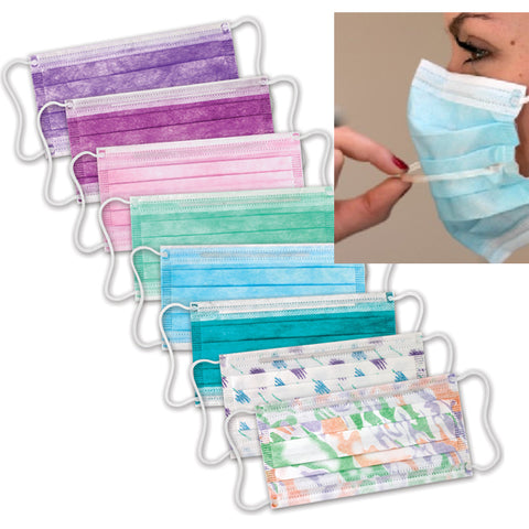 Archway Double-Seal Sensitive Masks, Teal, 50/Pk, 5630ADE-TE