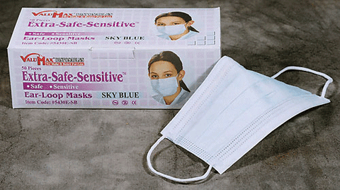 Extra-Safe Sensitive Masks, Light Pink, 50/Pk, 5430E-LP