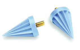 Prophy Cup, Pointed Polisher, LF, Screw-Type, Firm, Blue, 144/Pk, 059701