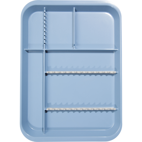 B-Lok Divided Setup Tray, Blue, 1/Pk, 20Z451B