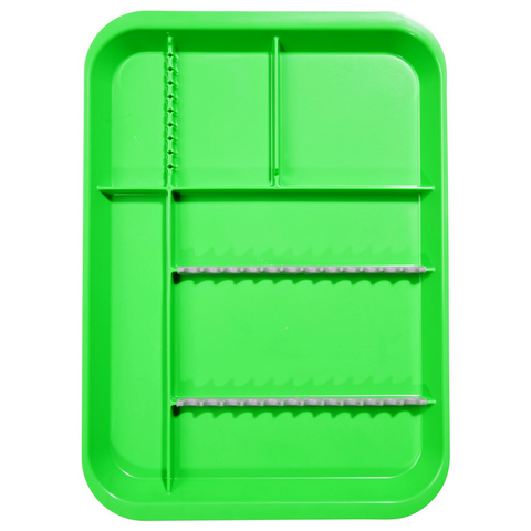 B-Lok Divided Setup Tray, Neon Green, 1/Pk, 20Z451P