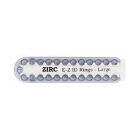 E-Z ID Instrument Rings, Large, Gray, 25/Pk, 70Z200I