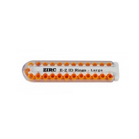 E-Z ID Instrument Rings, Large, Neon Orange, 25/Pk, 70Z200Q