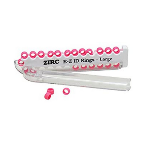 E-Z ID Instrument Rings, Large, Neon Pink, 25/Pk, 70Z200S