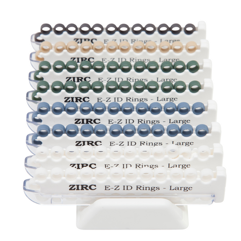 E-Z ID Instrument Rings, Large, Assorted Pastel, 200/Pk, 70Z205