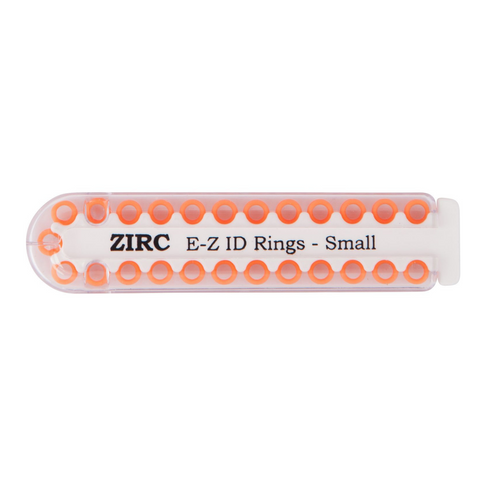 E-Z ID Instrument Rings, Small, Neon Orange, 25/Pk, 70Z100Q