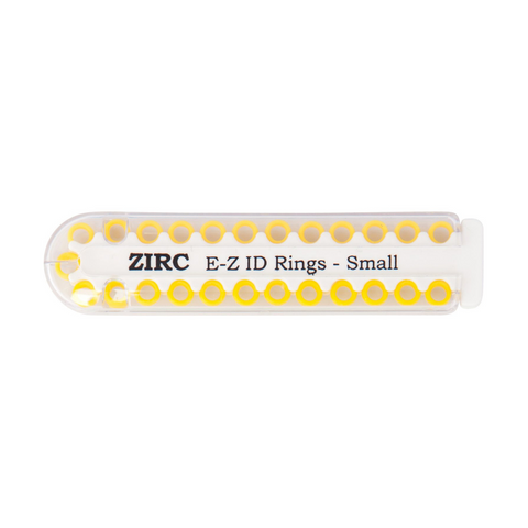 E-Z ID Instrument Rings, Small, Neon Yellow, 25/Pk, 70Z100O