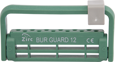 Steri-Bur Guard, 12-Hole, Green, 1/Pk, 50Z406D
