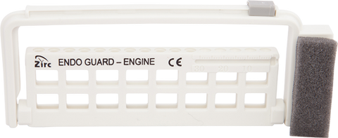 Steri-Endo Guard, 16-Hole, for Engine and Hand Files, 5 3/8" x 3/8" x 2 3/16", White, 1/Pk, 50Z452A