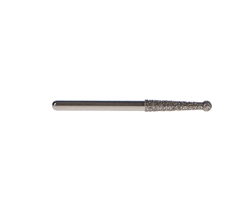 NTI Diamond Burs, FG, Round with Collar, # 802L, 1.6 mm, Medium, Clear, 5/Pk, M802L-016