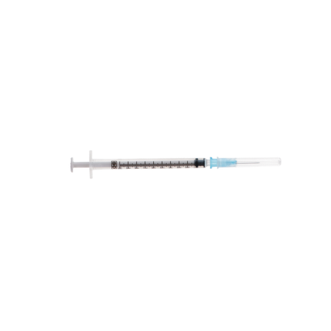 Tuberculin Syringes, with PrecisionGlide Needles, Slip-Tip, 1 ml, 25 g x 5/8", Blue, 100/Pk, 309626