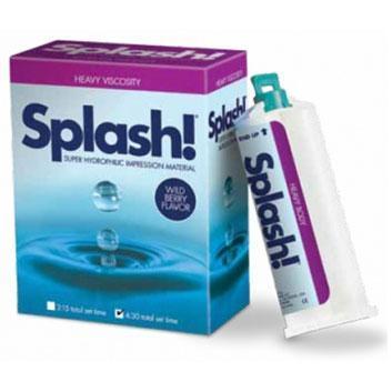 Splash! VPS Impression Material, Cartridge, Extra Light Body, Half-Time Set, 48 ml, Wild Berry, 2/Pk, SPD1230 (Exp. 11/30/2024)