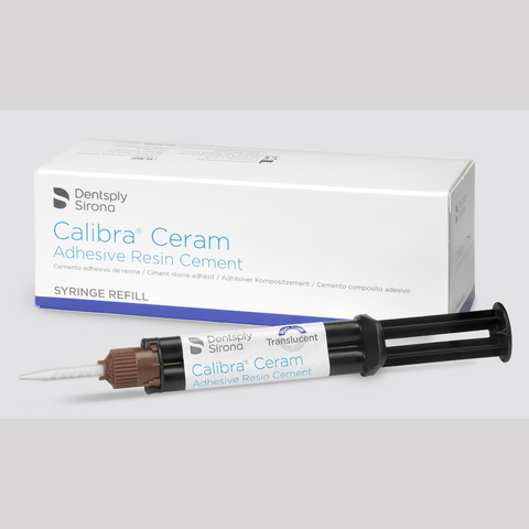 Calibra Ceram Cement, Syringe Refill, 4.5 g, Translucent, 1/Pk, 607194