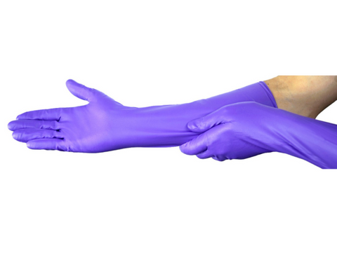 Purple Nitrile Max Exam Gloves, Powder-Free, Small, 50/Box, 44992