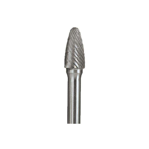 920 Laboratory Spiral Cut Carbide Burs, Round, # A 3/8, 1/Pk