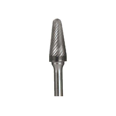 920 Laboratory Spiral Cut Carbide Burs, Cone, # B 1/2, 1/Pk