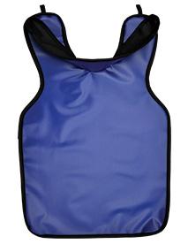 Cling Shield X-Ray Protectall Vinyl Adult Apron, with Neck Collar, 22 1/4" x 25 1/2", .3 mm, Grey, 1/Pk