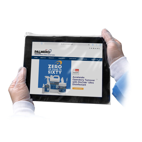 Disposable Tablet Barrier Sleeves, 8" x 11.5", Clear, 100/Pk